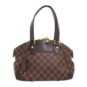 Louis Vuitton Damier Ebene Brown Verona Semi Shoulder Bag